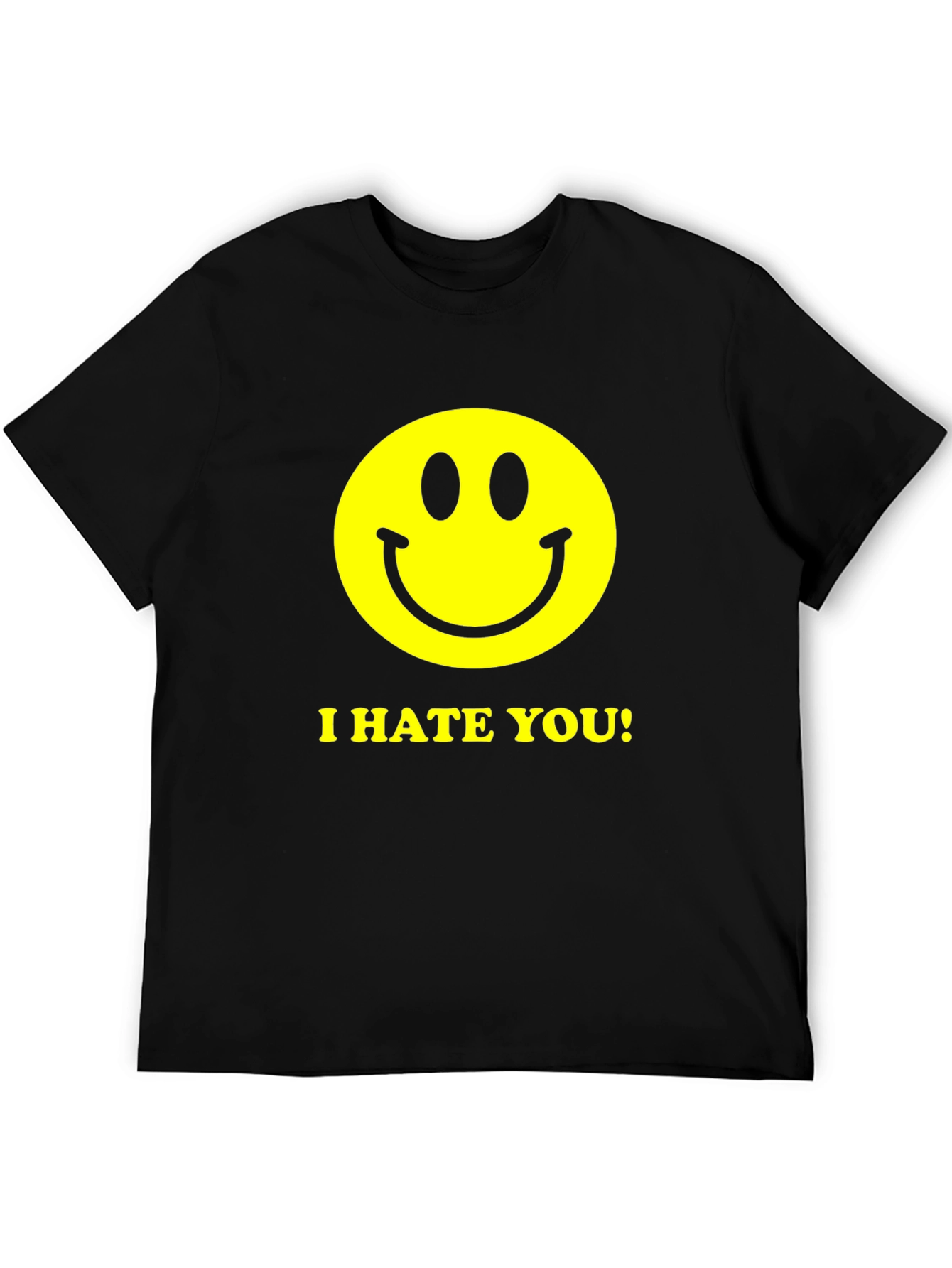 I Hate You Smiley Face Graphic Tee