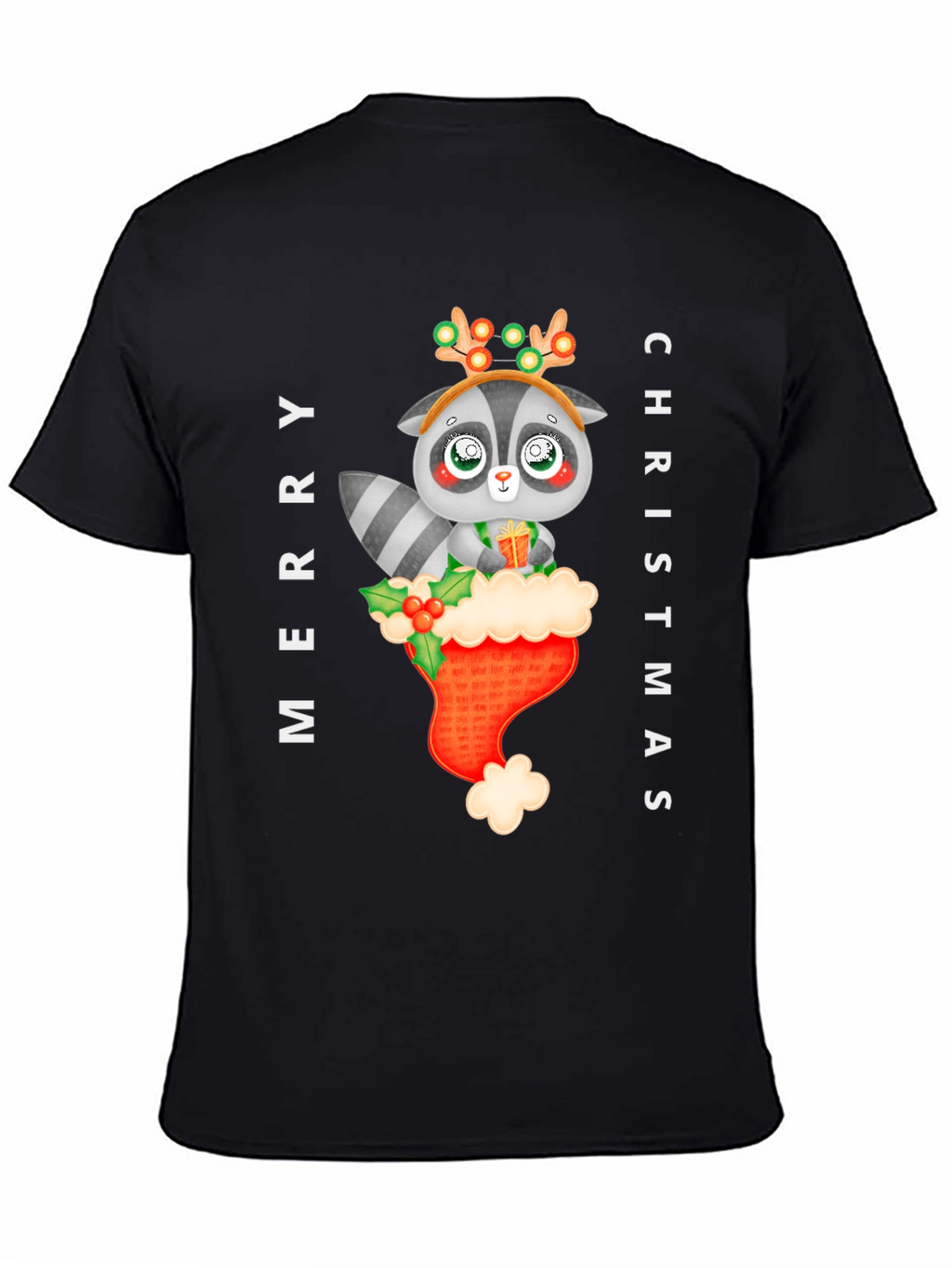 Merry Christmas Raccoon T-Shirt