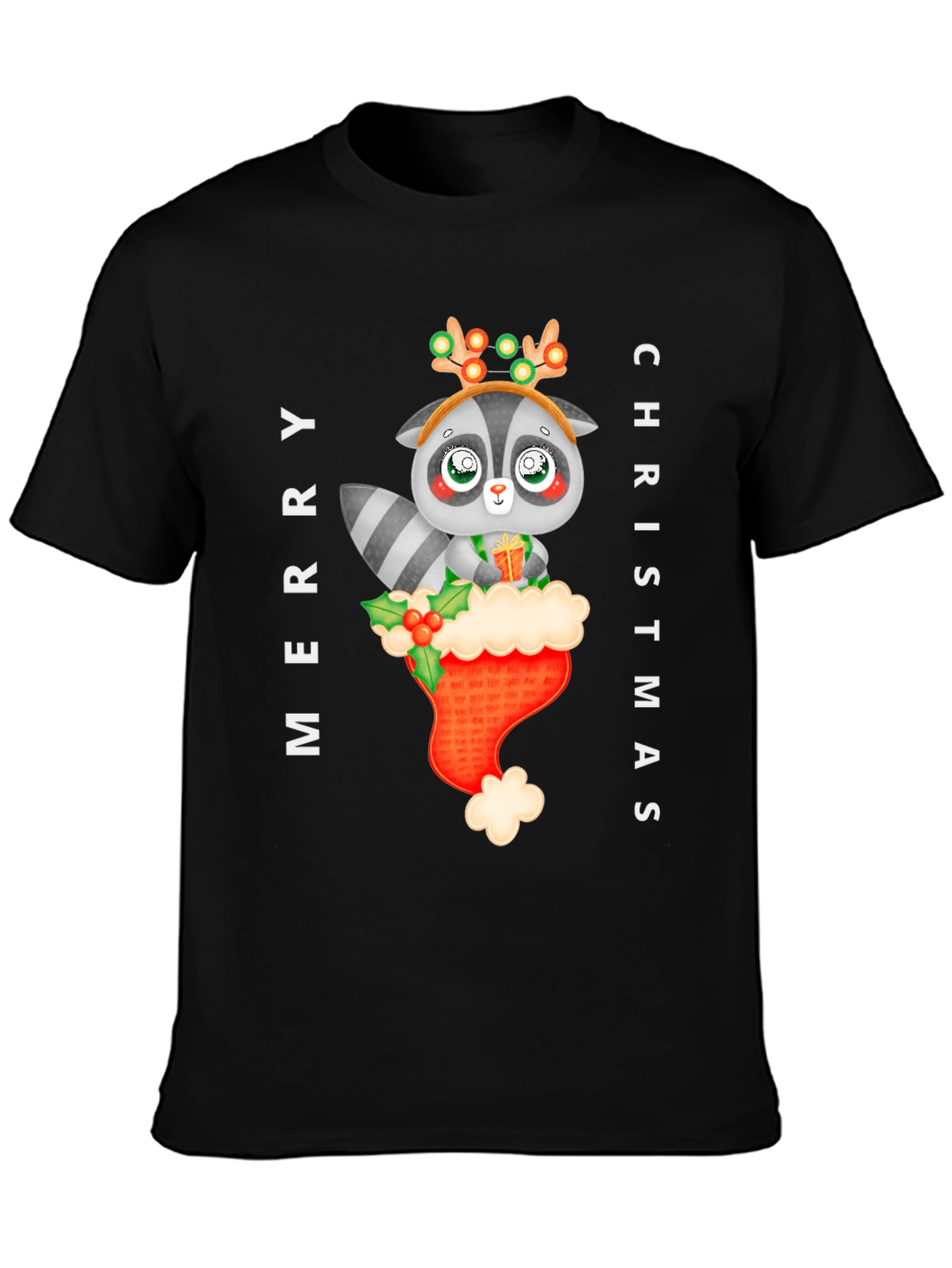Merry Christmas Raccoon T-Shirt