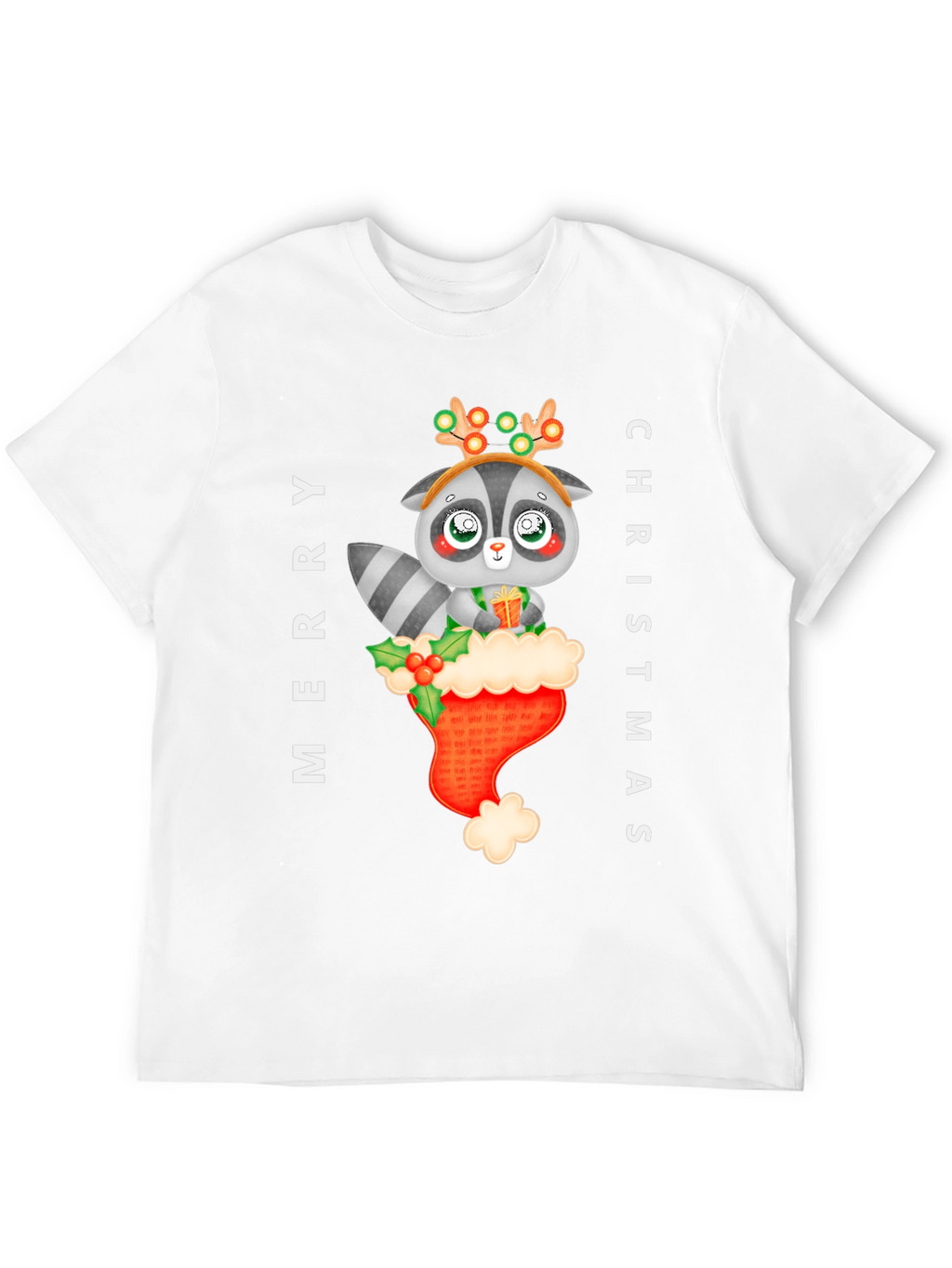 Merry Christmas Raccoon T-Shirt
