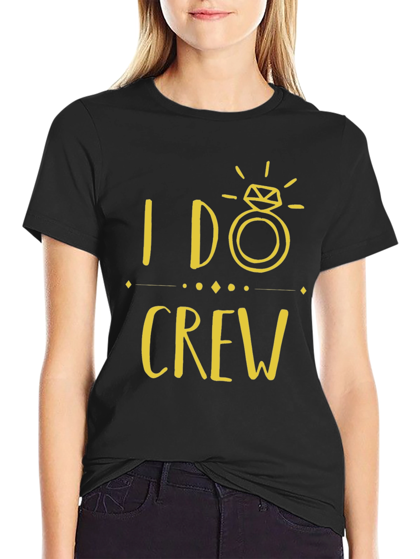 I Do Crew Black T-Shirt