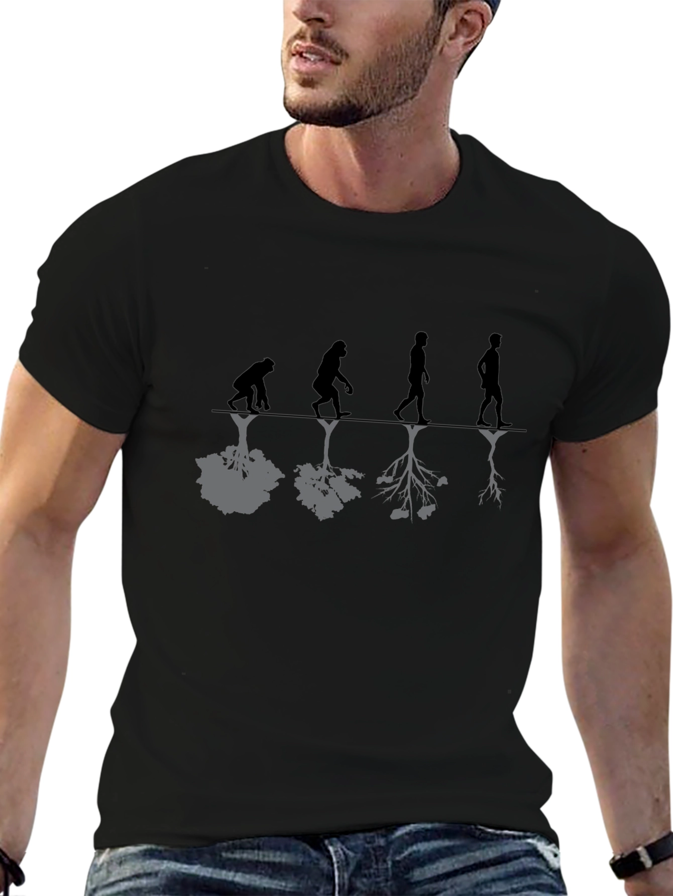 Evolution Roots Black T-Shirt