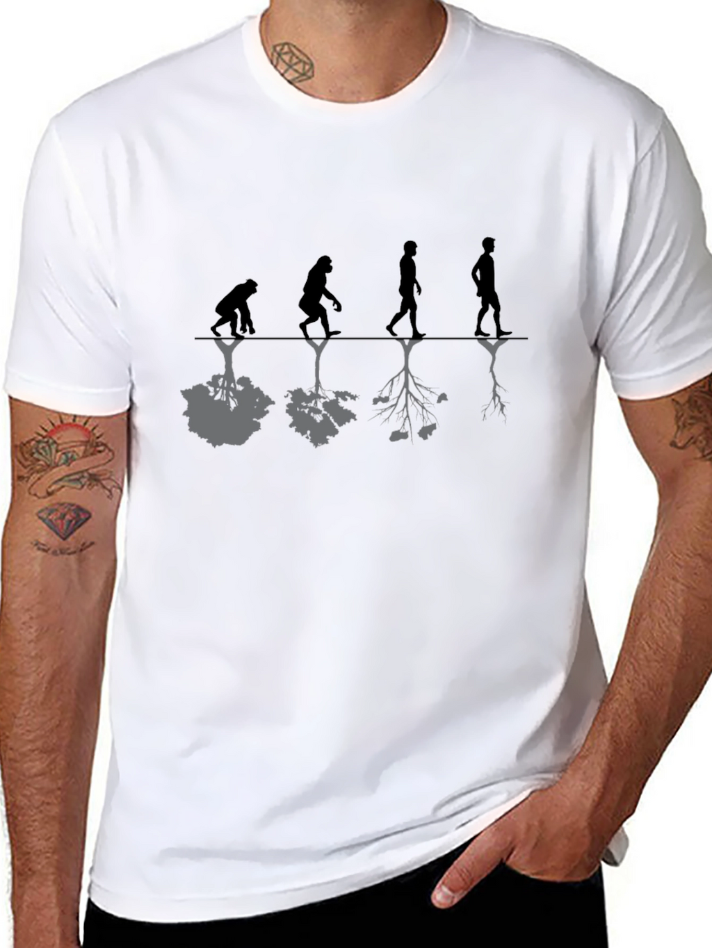Evolution Roots Black T-Shirt
