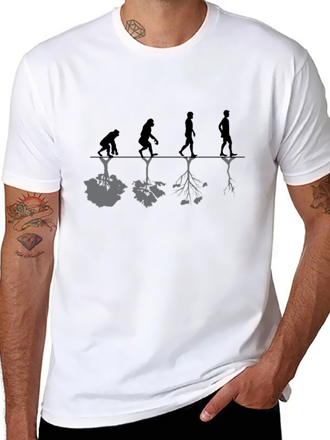 Evolution Roots Black T-Shirt