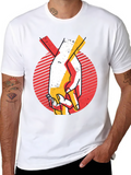 Handshake Graphic Tee - Retro Style