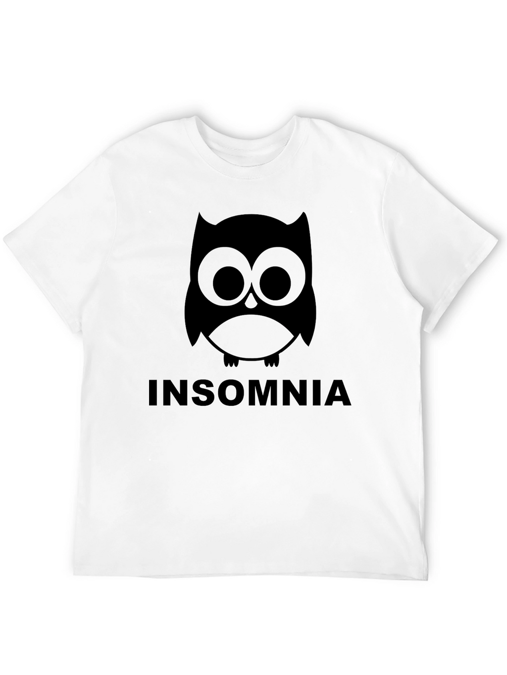 Insomnia Owl Graphic T-Shirt - Black
