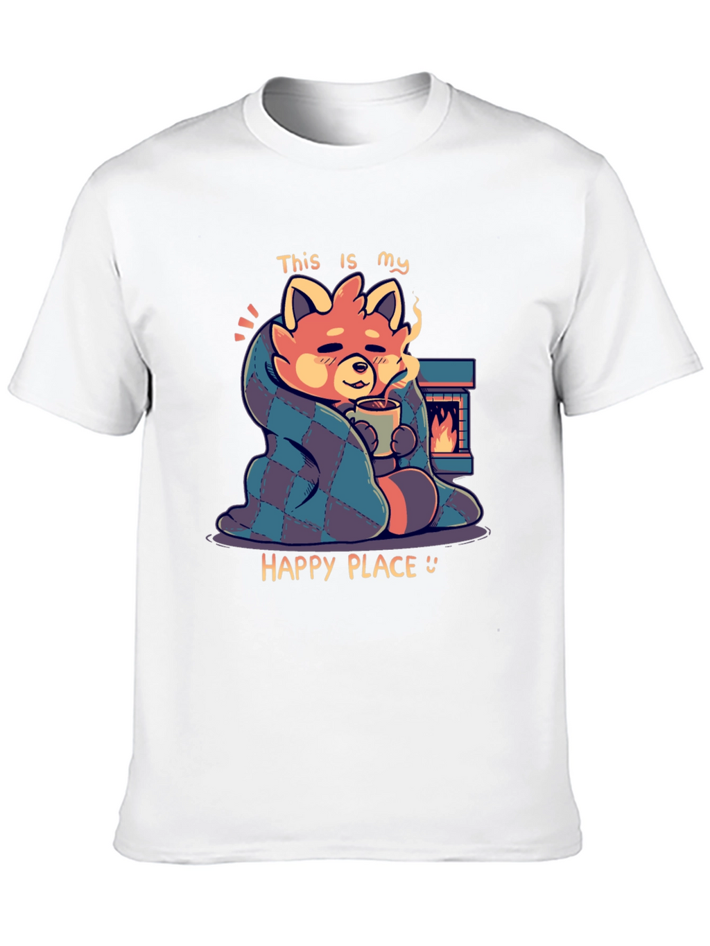 Cozy Red Panda T-Shirt - Happy Place