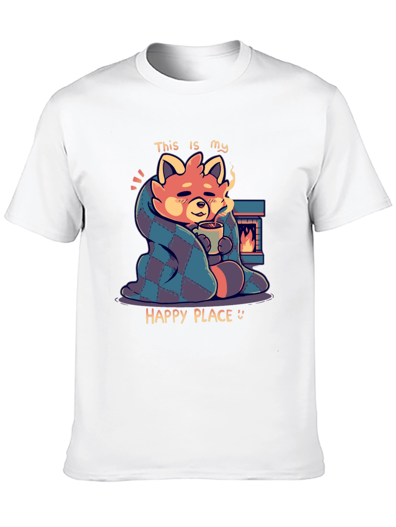 Cozy Red Panda T-Shirt - Happy Place