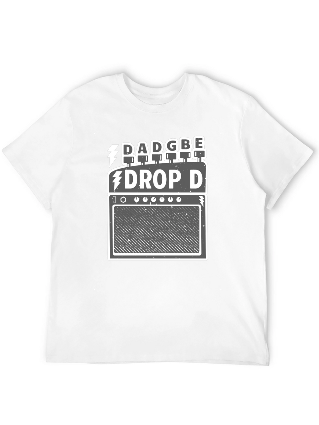 Drop D Tuning Guitar Amp Black T-Shirt