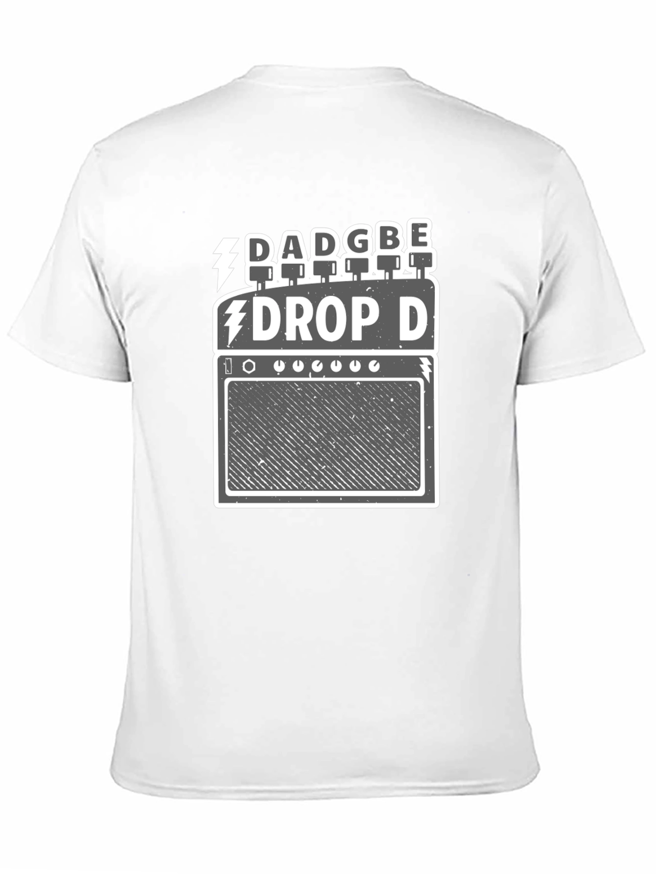 Drop D Tuning Guitar Amp Black T-Shirt