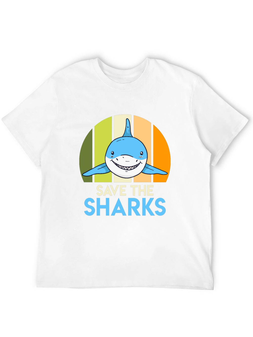 Save the Sharks Graphic Tee - Mens Black T-Shirt