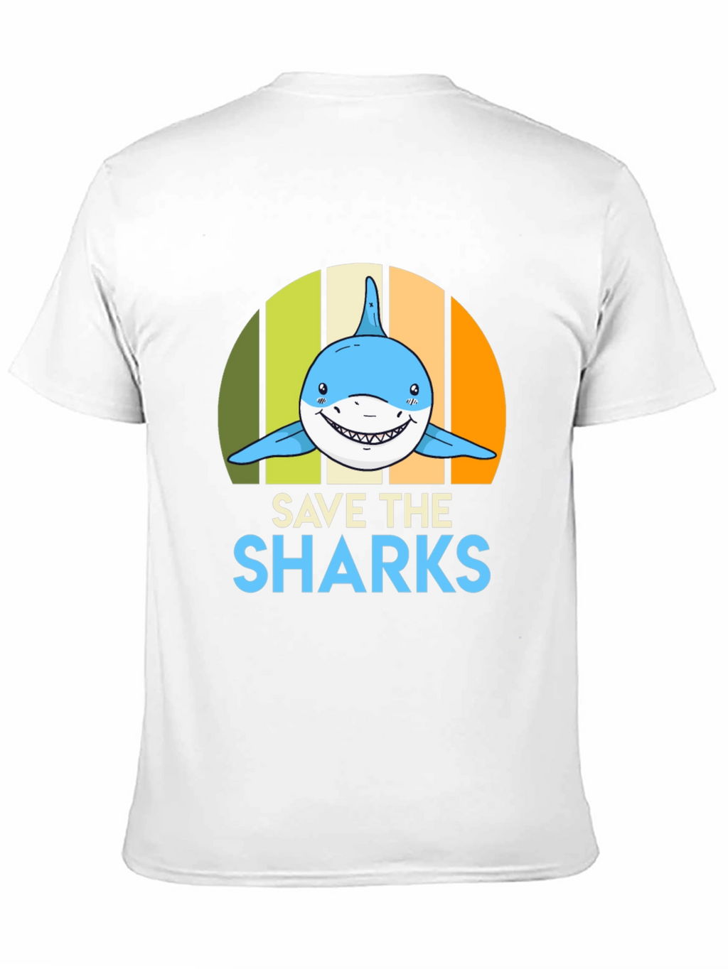 Save the Sharks Graphic Tee - Mens Black T-Shirt