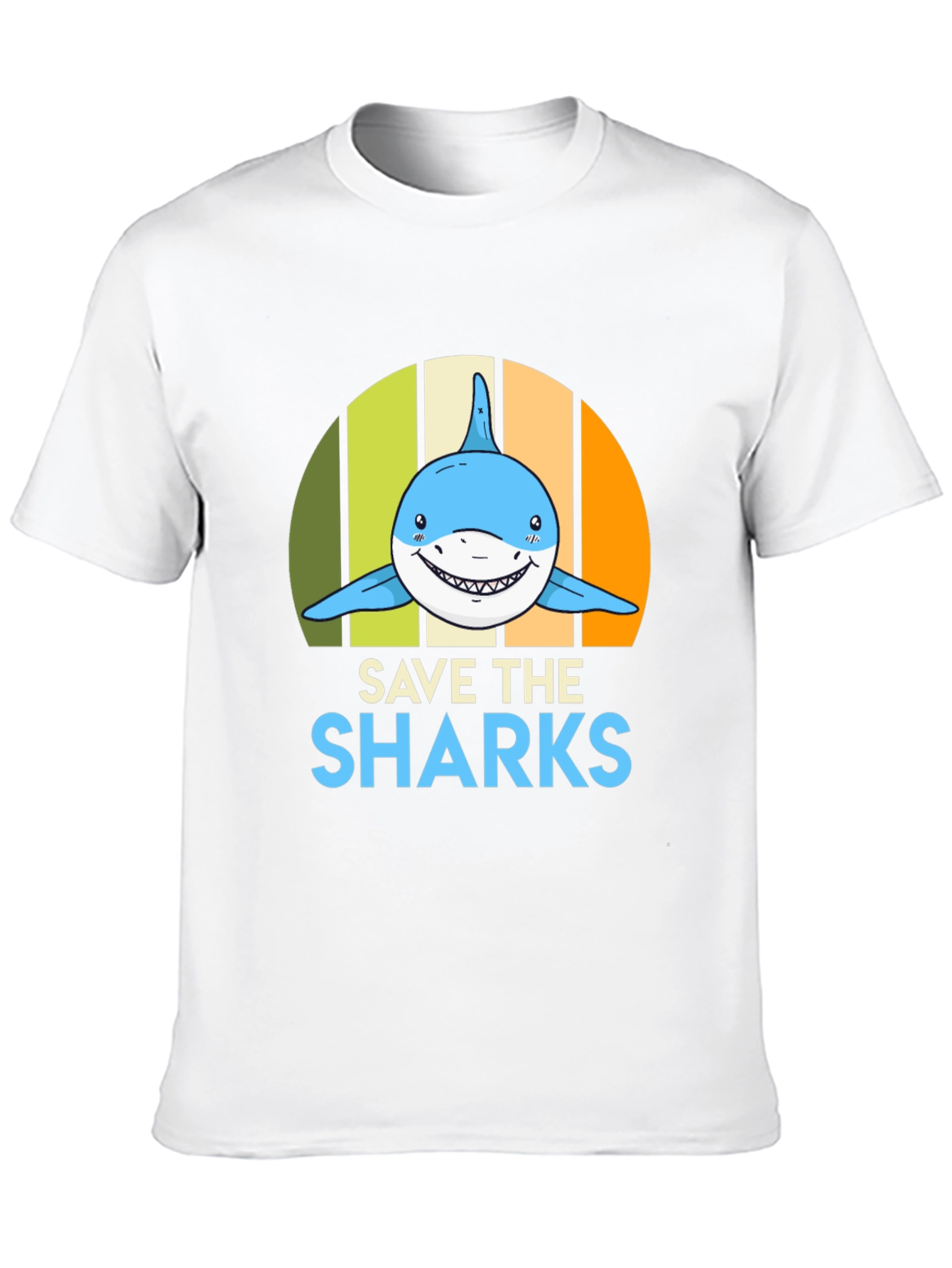Save the Sharks Graphic Tee - Mens Black T-Shirt