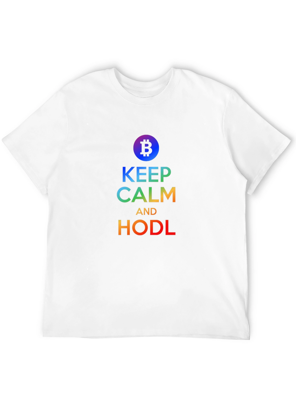 Keep Calm and HODL Bitcoin T-Shirt Crypto Trader Gift