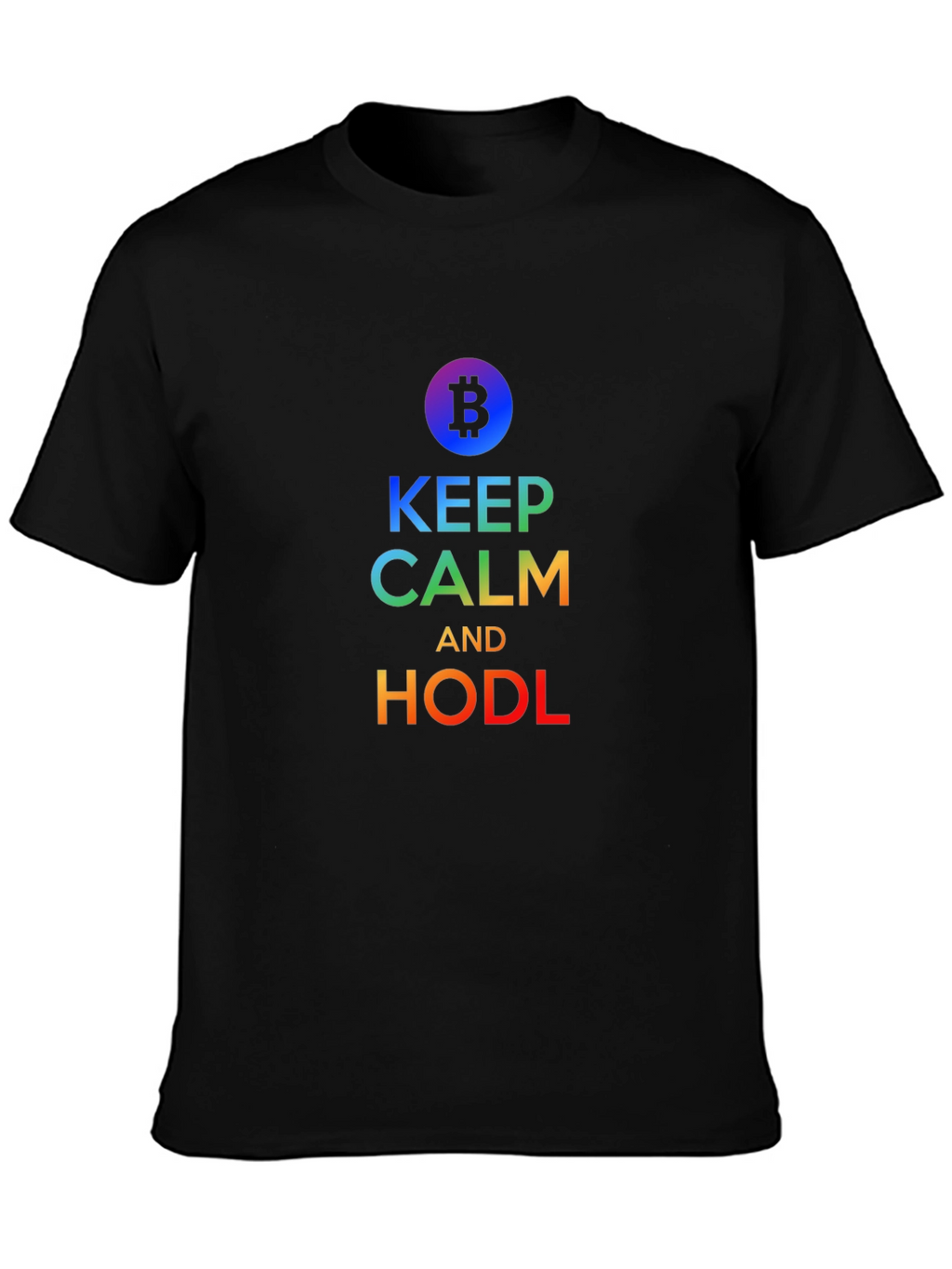 Keep Calm and HODL Bitcoin T-Shirt Crypto Trader Gift
