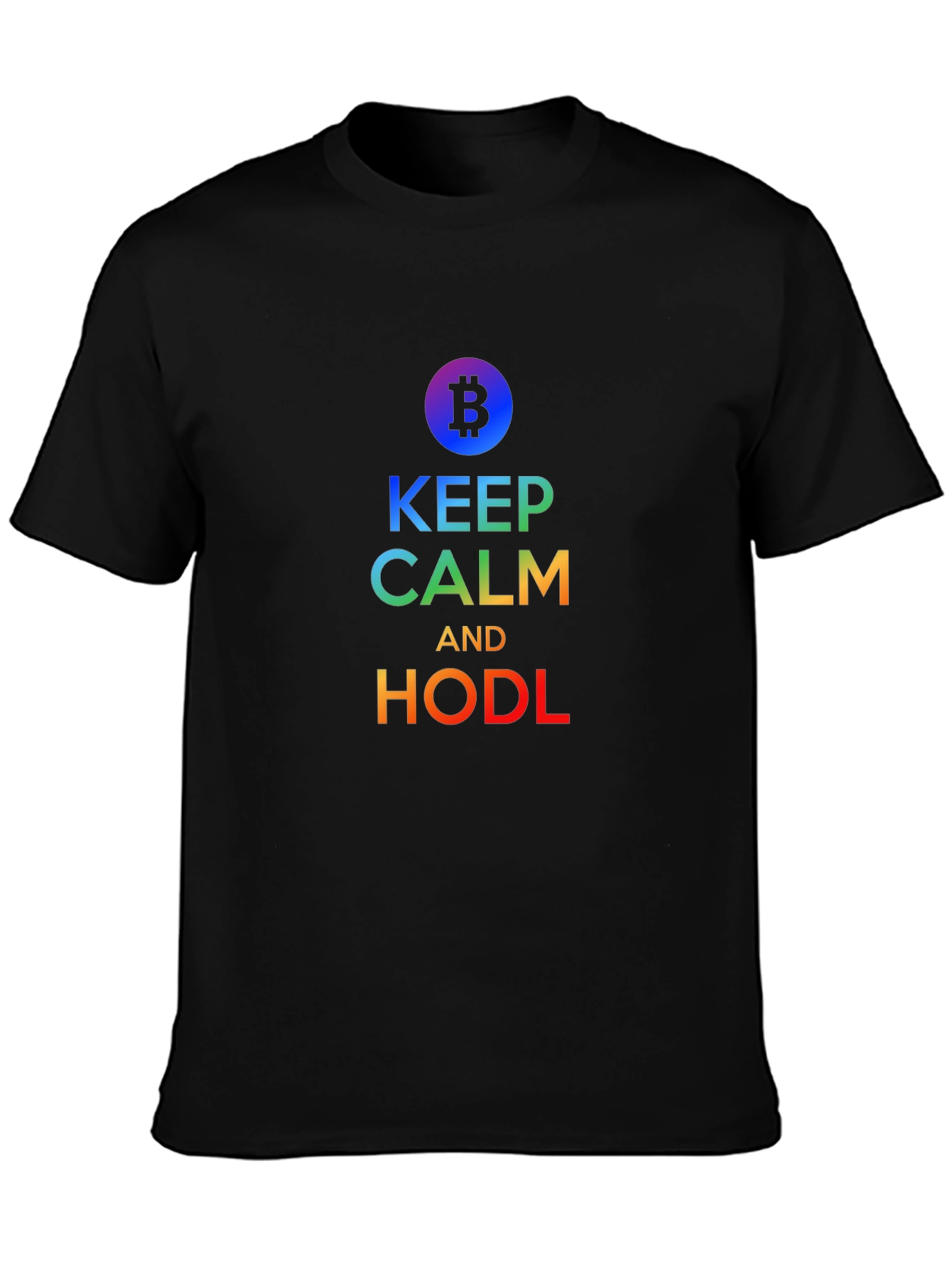 Keep Calm and HODL Bitcoin T-Shirt Crypto Trader Gift