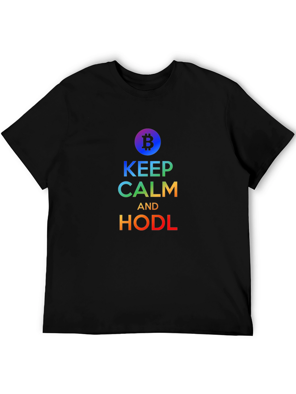 Keep Calm and HODL Bitcoin T-Shirt Crypto Trader Gift