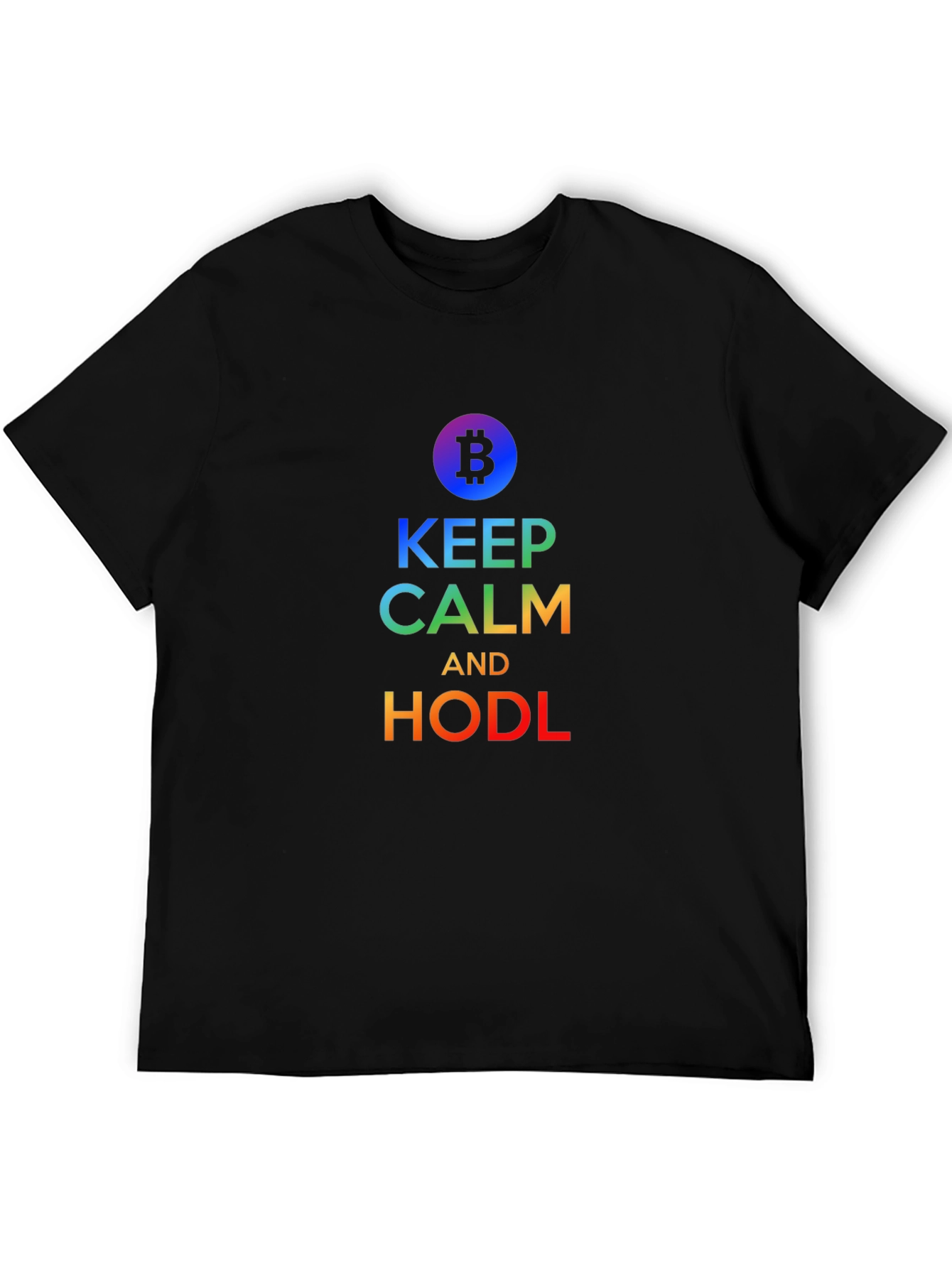 Keep Calm and HODL Bitcoin T-Shirt Crypto Trader Gift