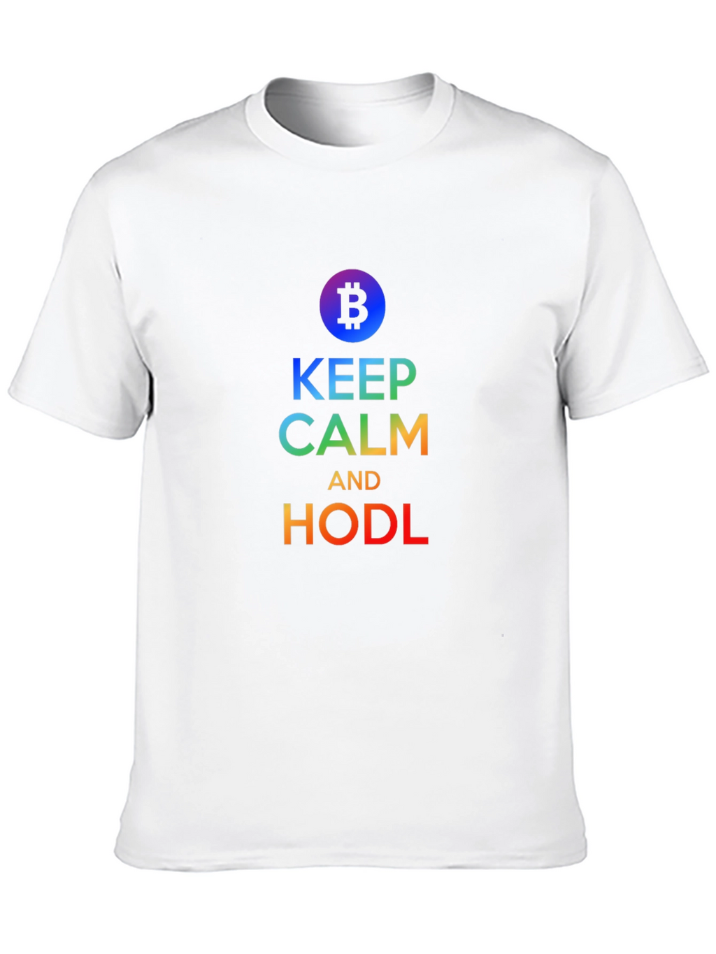 Keep Calm and HODL Bitcoin T-Shirt Crypto Trader Gift