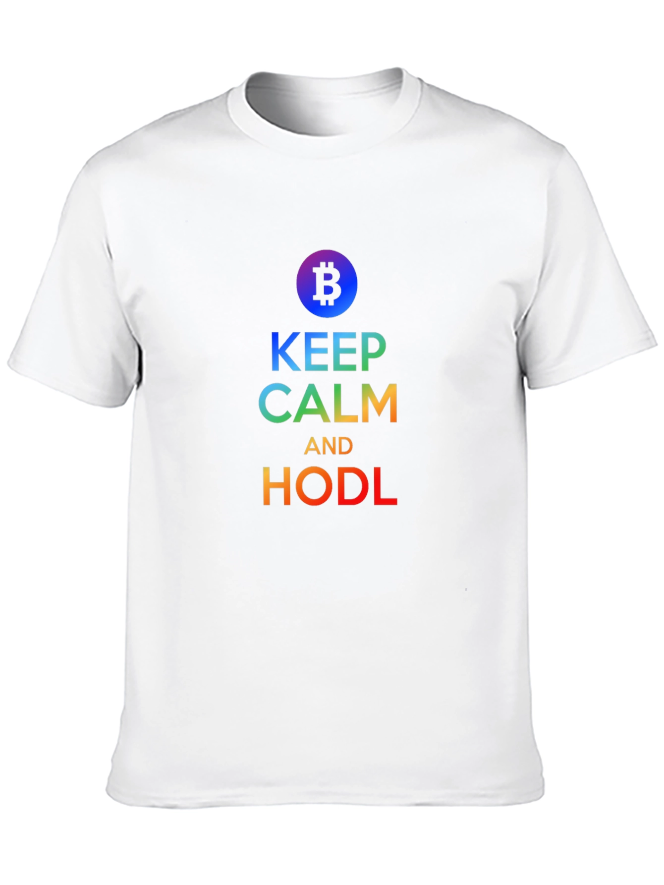 Keep Calm and HODL Bitcoin T-Shirt Crypto Trader Gift