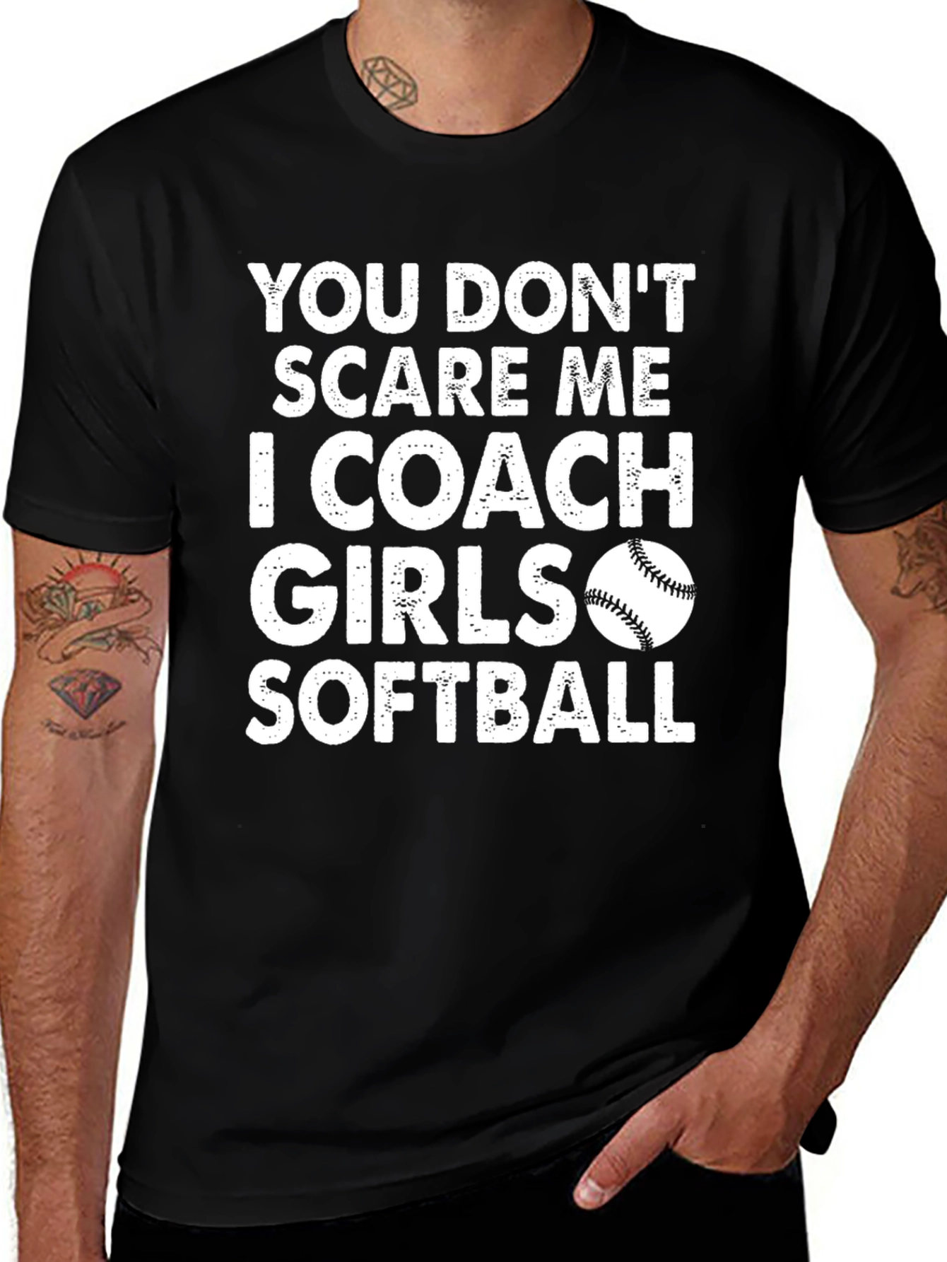 Coach Girls Softball Graphic Tee