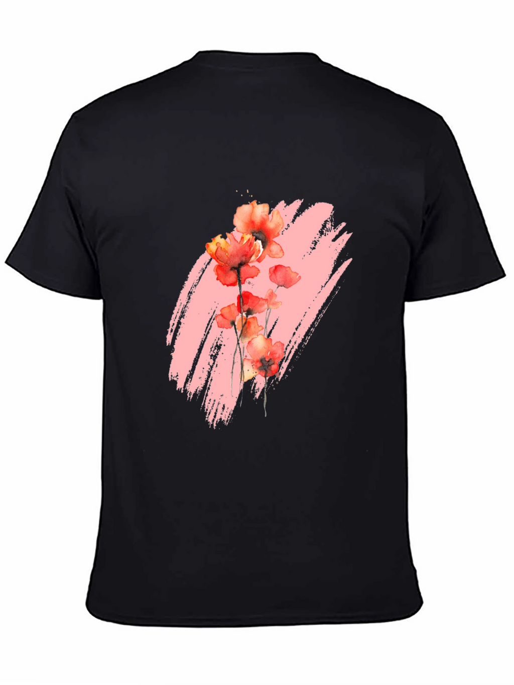 Floral Brushstroke Graphic T-Shirt