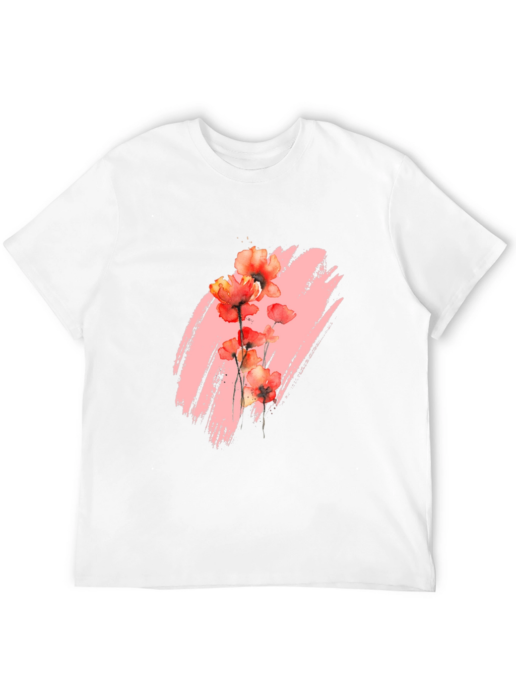 Floral Brushstroke Graphic T-Shirt