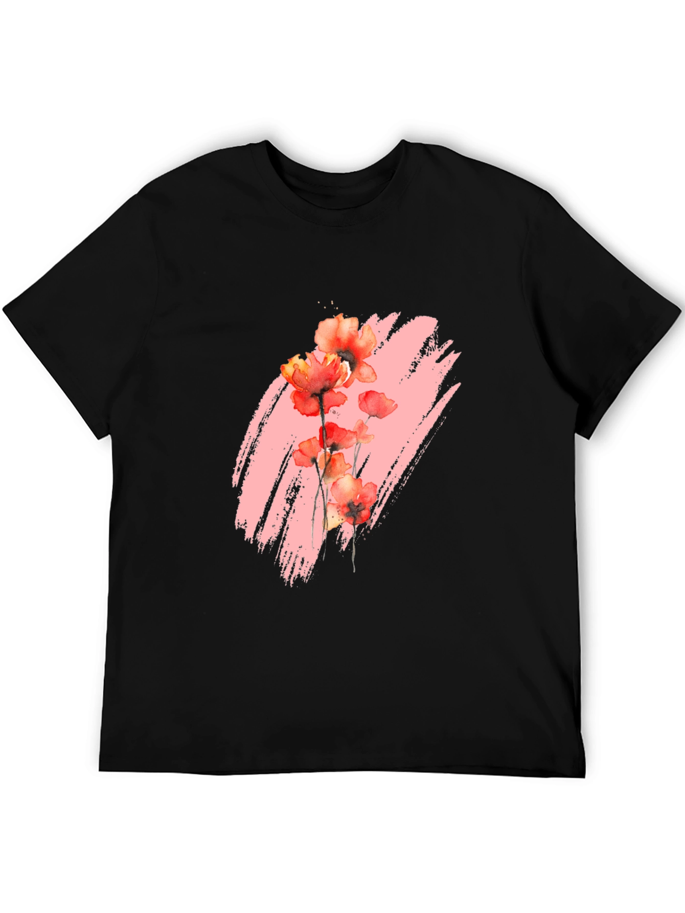Floral Brushstroke Graphic T-Shirt