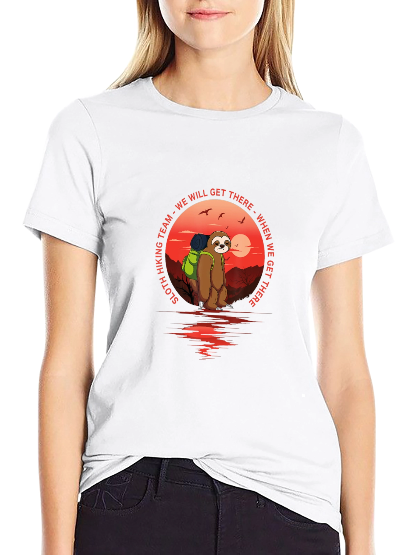 Sloth Hiking Team T-Shirt - We Will Get There
