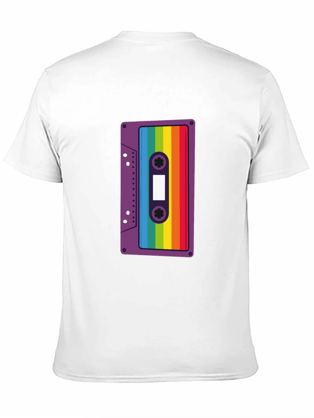 Retro Rainbow Cassette Tape Graphic Tee