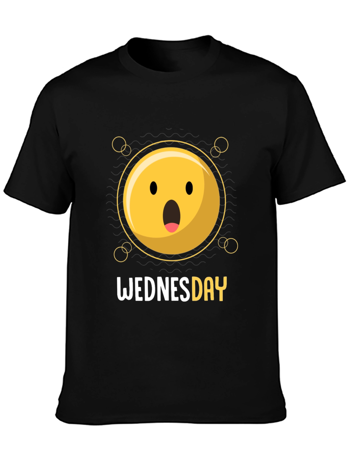 Wednesday Emoji T-Shirt - Black Graphic Tee