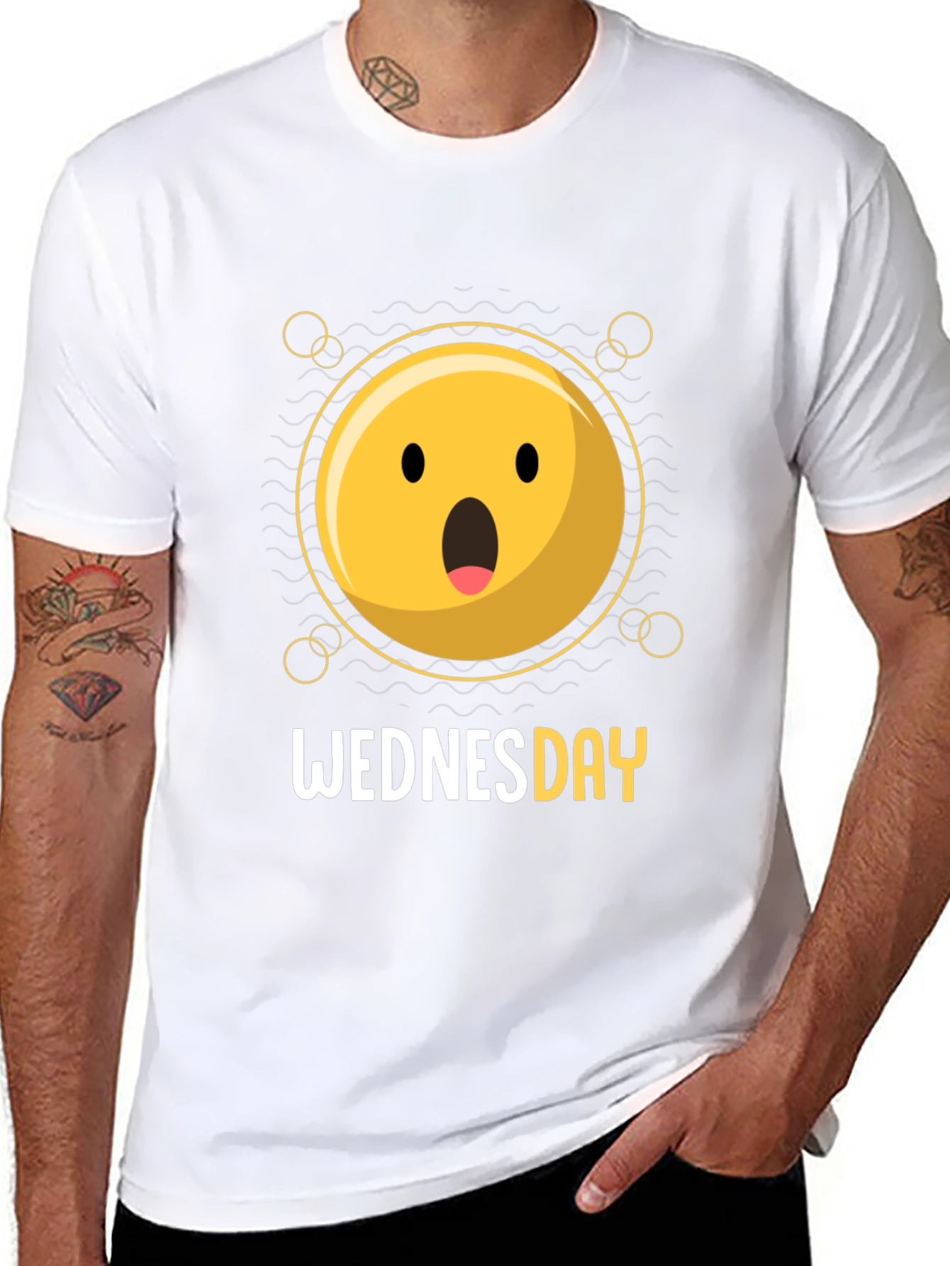 Wednesday Emoji T-Shirt - Black Graphic Tee