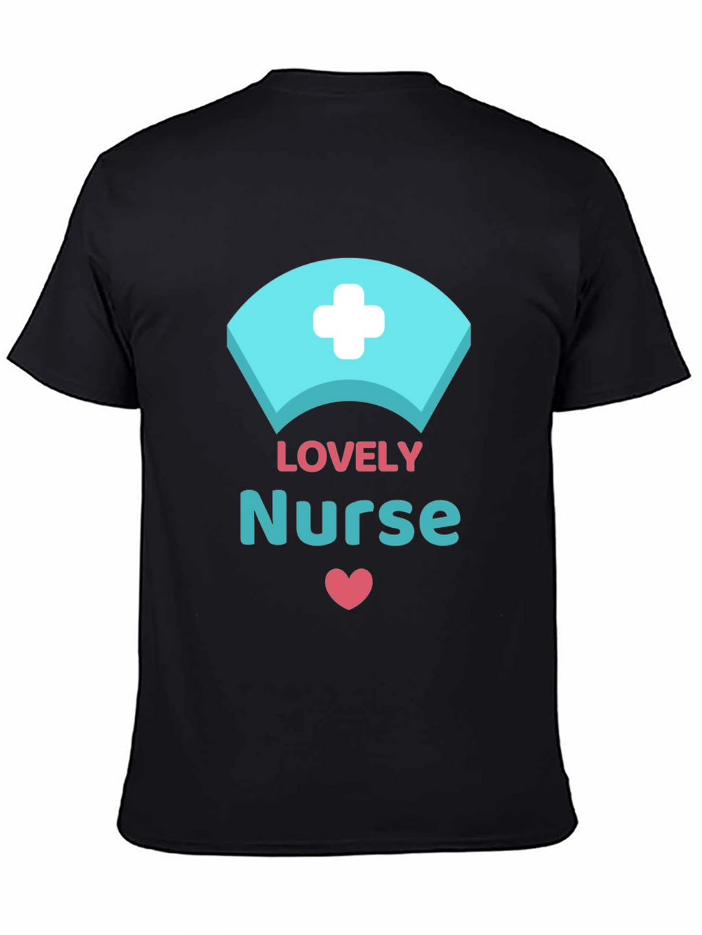 Lovely Nurse Graphic T-Shirt Black Unisex