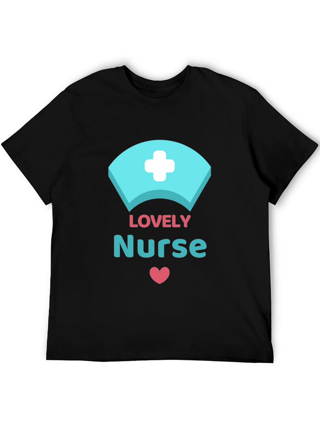 Lovely Nurse Graphic T-Shirt Black Unisex