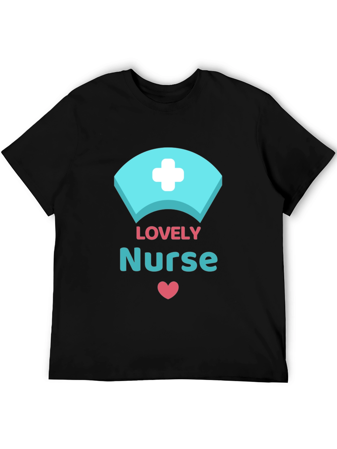 Lovely Nurse Graphic T-Shirt Black Unisex