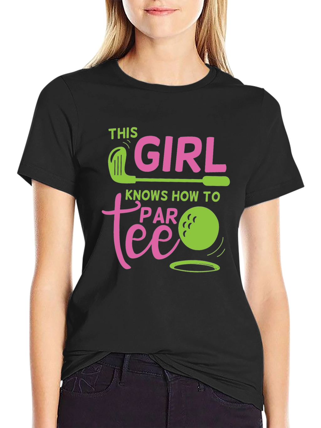 Golf Girl T-Shirt - Knows How to Par Tee