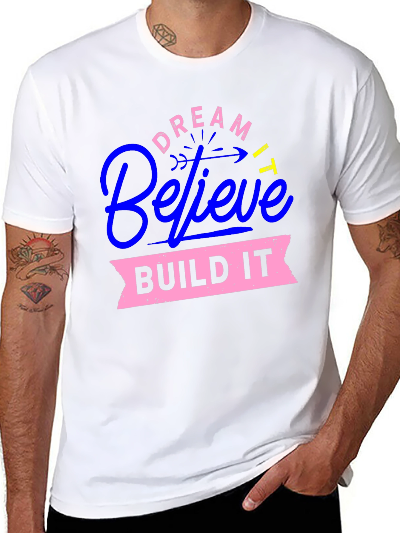 Dream Believe Build Graphic Tee