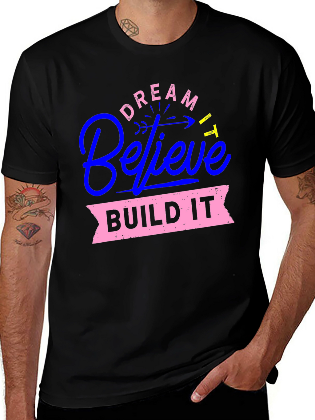 Dream Believe Build Graphic Tee
