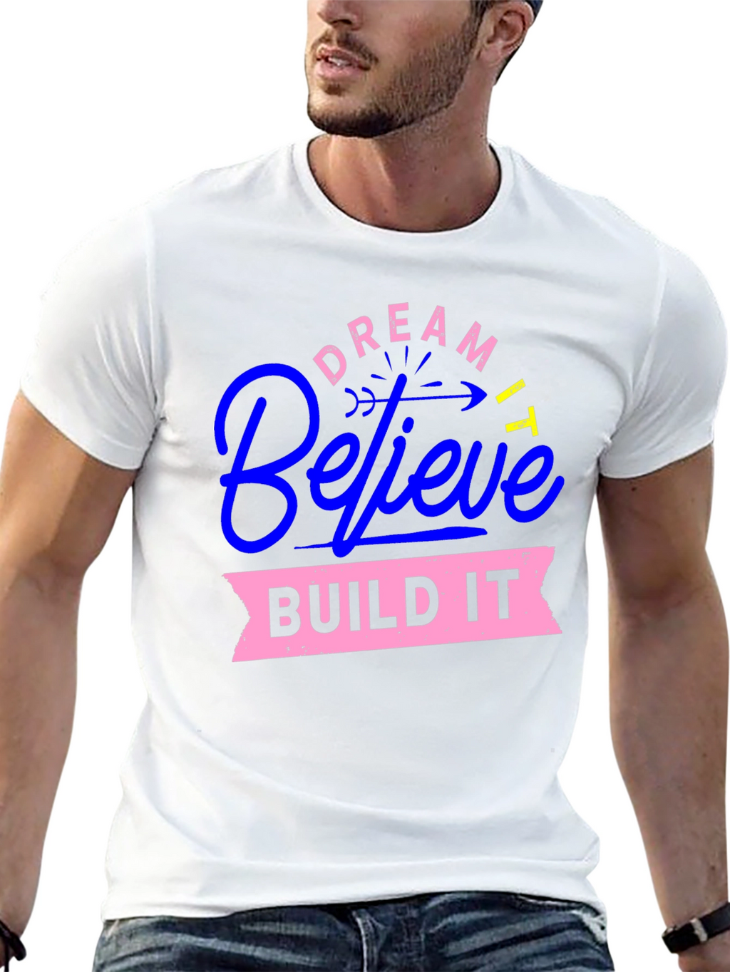 Dream Believe Build Graphic Tee