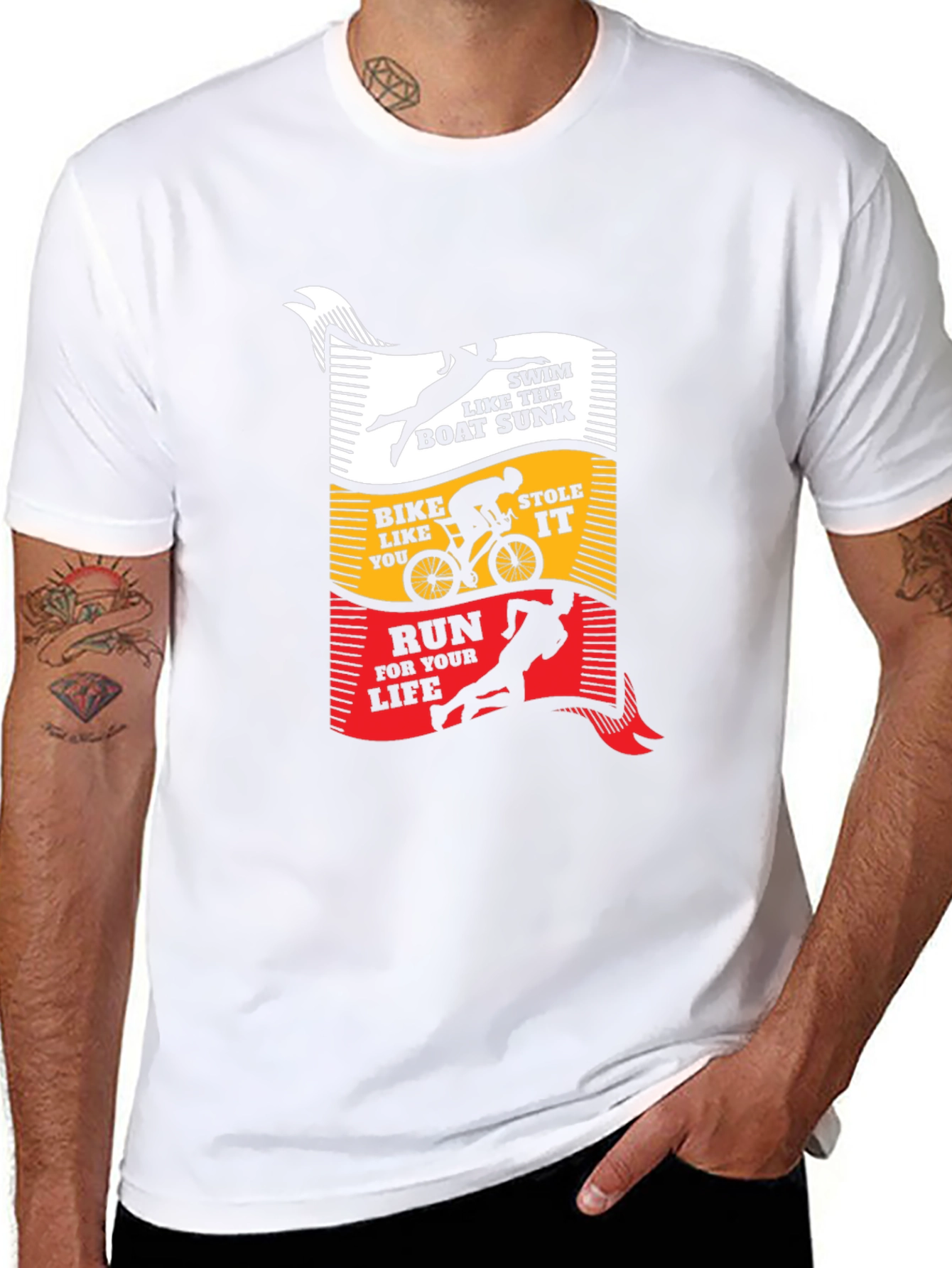 Triathlon T-Shirt: Swim Bike Run