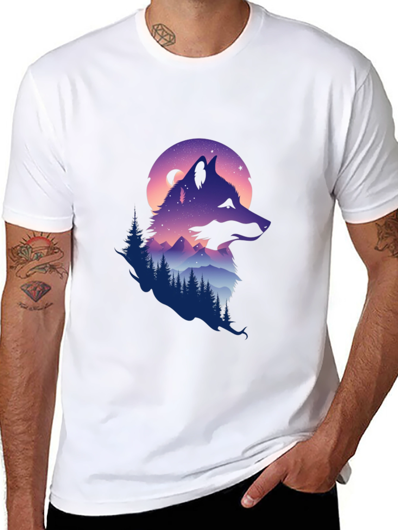 Wolf & Wilderness Graphic T-Shirt