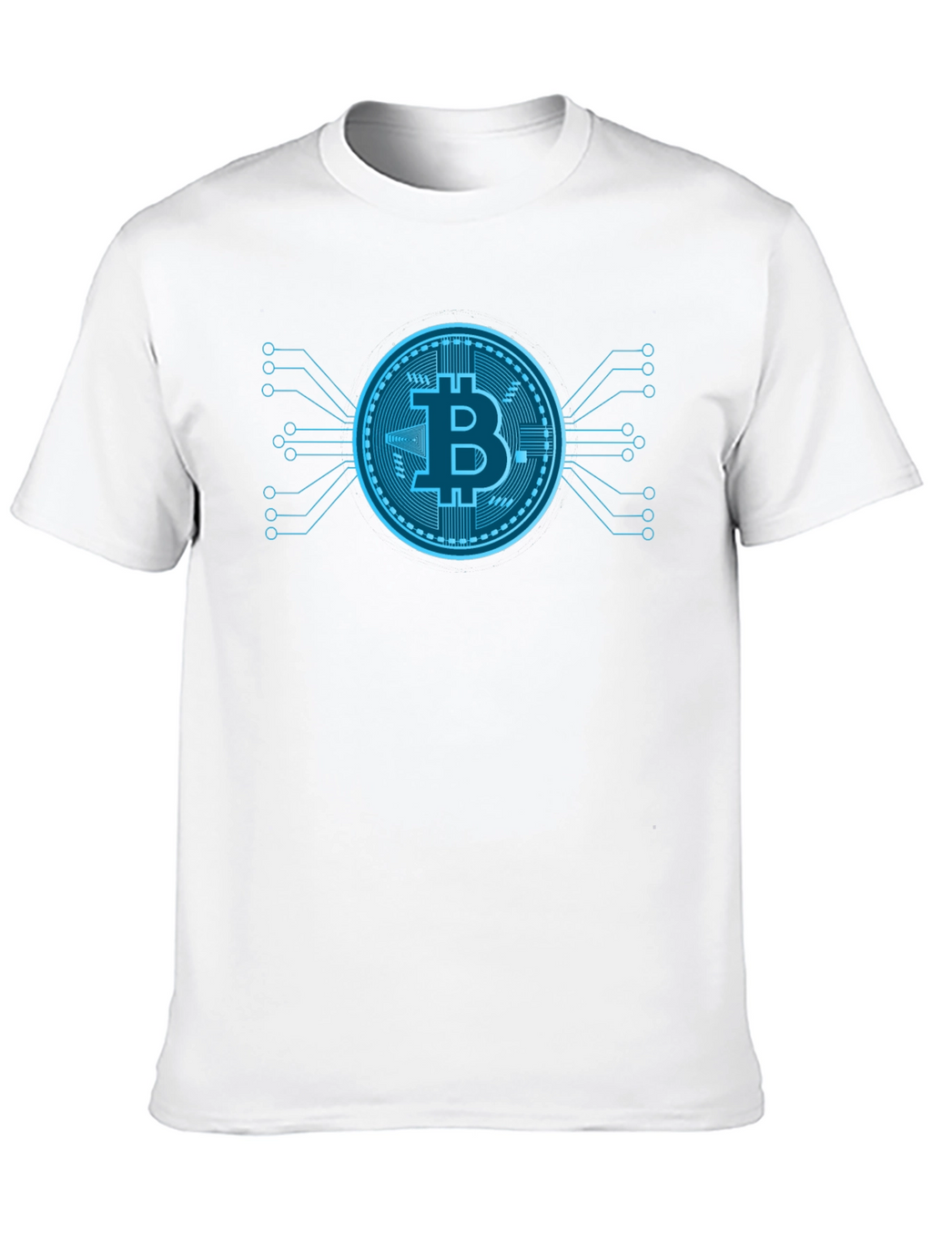 Bitcoin Tech Black T-Shirt Crypto Currency Graphic Tee