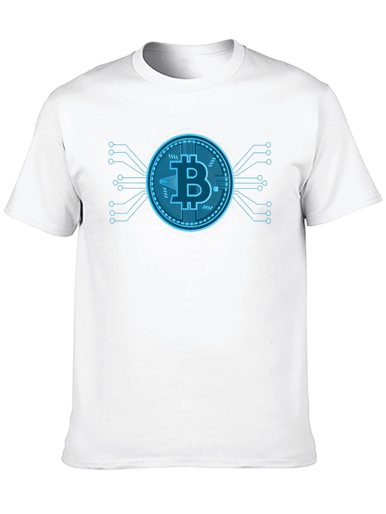 Bitcoin Tech Black T-Shirt Crypto Currency Graphic Tee