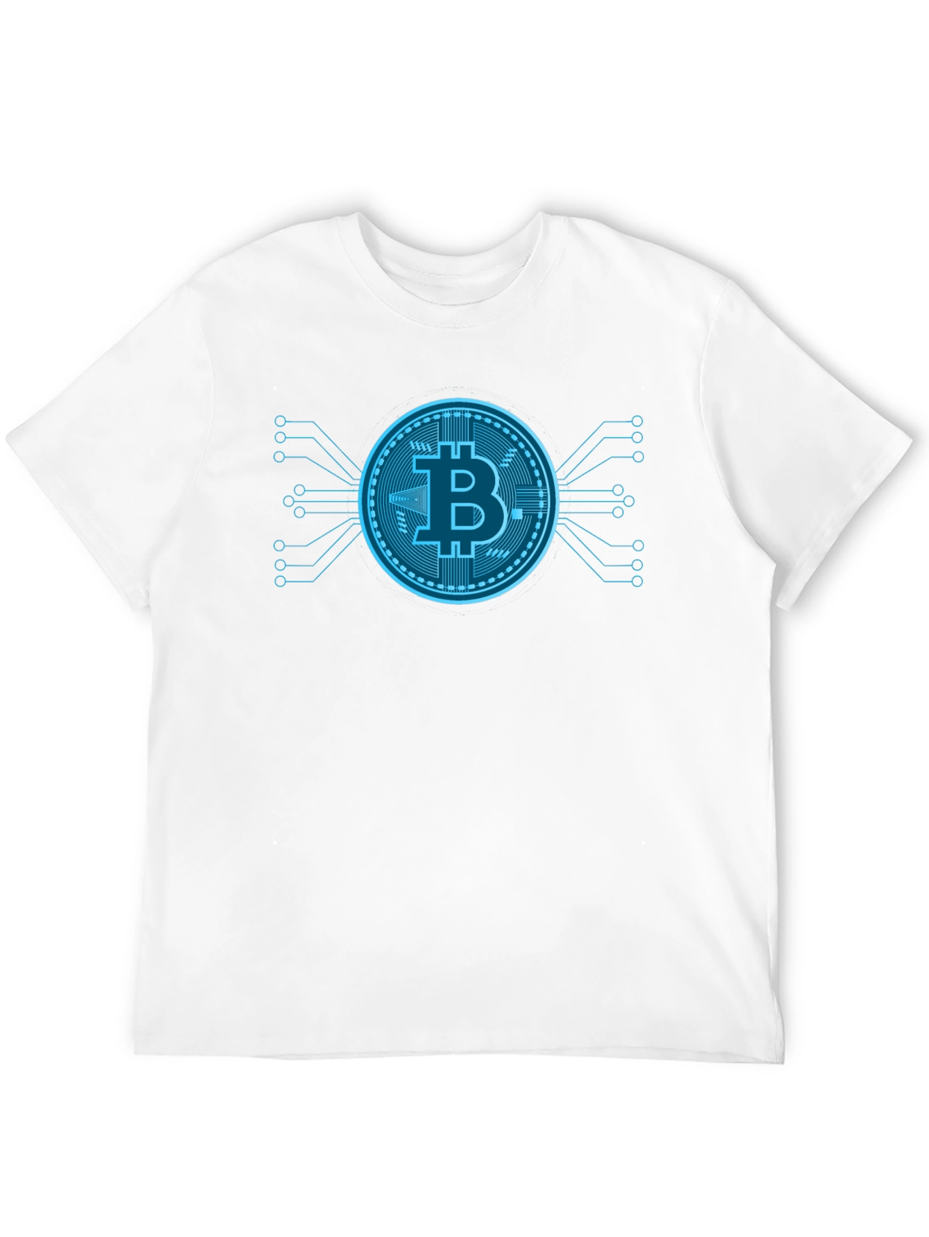 Bitcoin Tech Black T-Shirt Crypto Currency Graphic Tee