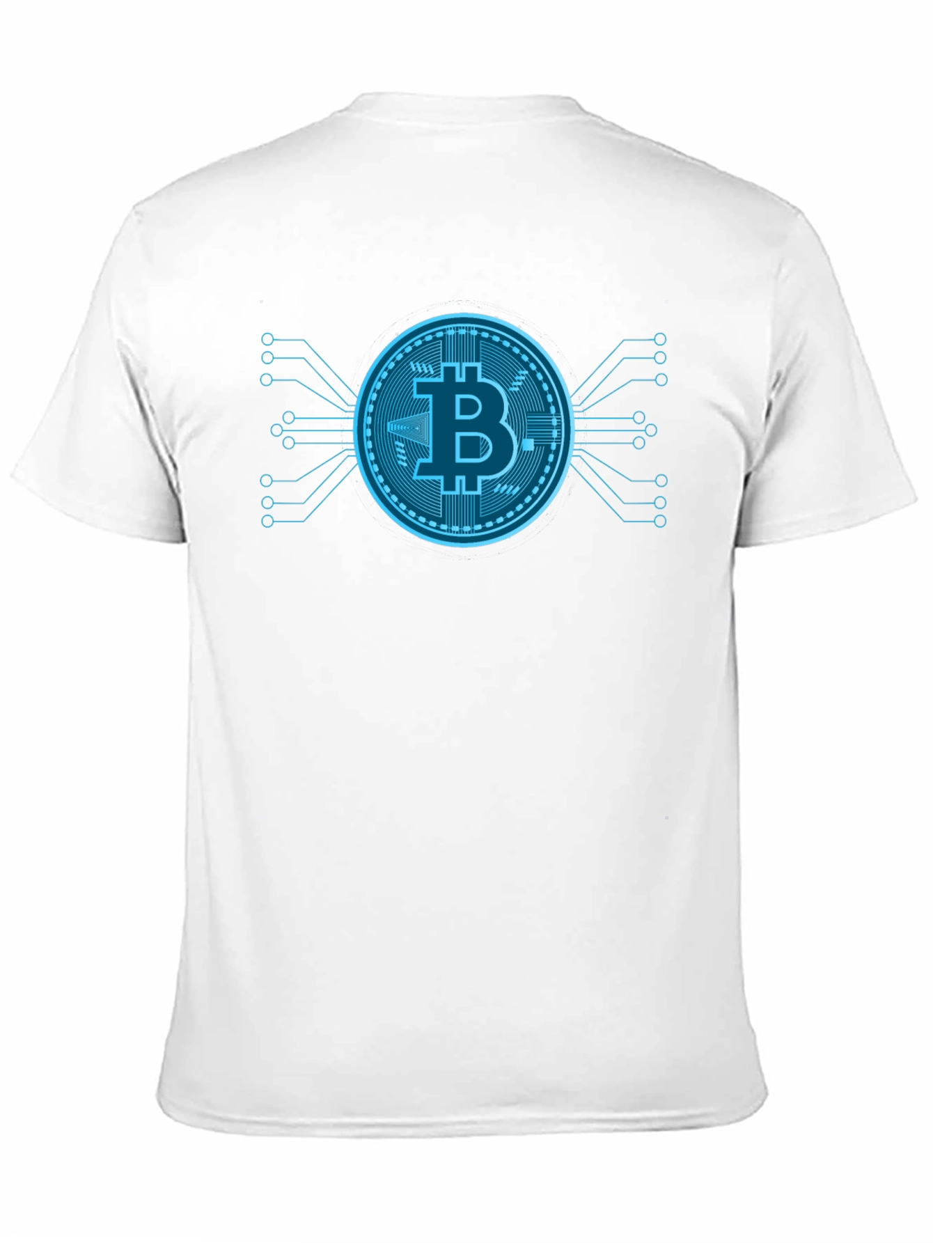 Bitcoin Tech Black T-Shirt Crypto Currency Graphic Tee