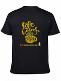 Life Begins After Coffee Graphic T-Shirt