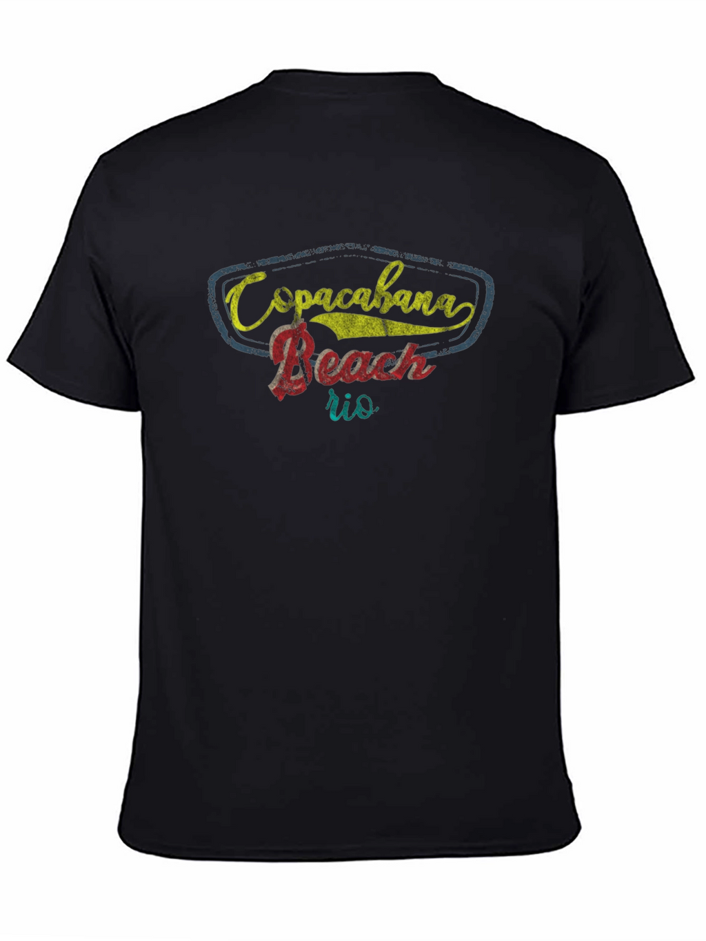 Copacabana Beach Rio Graphic Tee - Retro Style