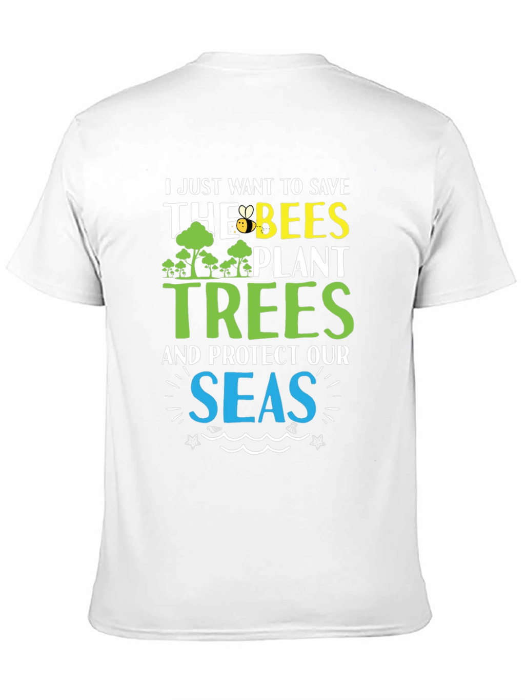 Save the Bees Plant Trees Graphic T-Shirt