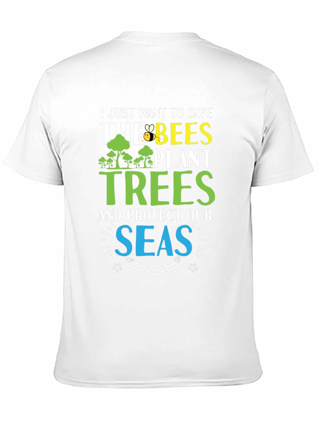 Save the Bees Plant Trees Graphic T-Shirt