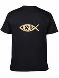 Jesus Fish Graphic T-Shirt - Religious Christian Tee